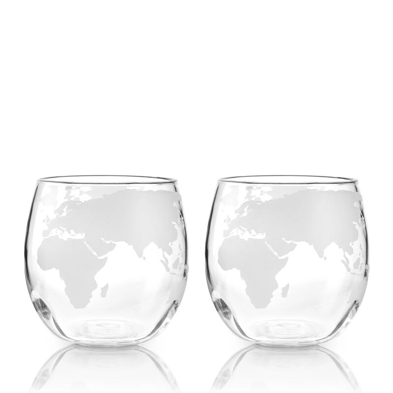 Globe Whiskey Tumblers By Viski&reg; image number 0