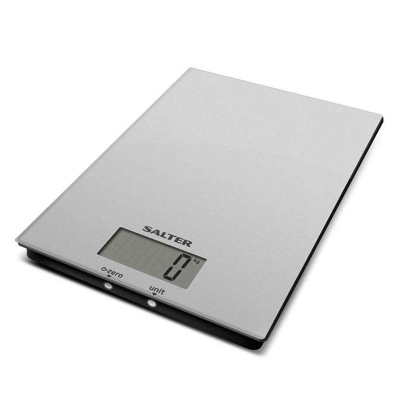 Salter Ultra Slim Glass Electronic Kitchen Scales image number 0