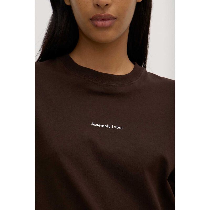 Assembly Label Womens Atelier Logo Tee Ganache image number 2