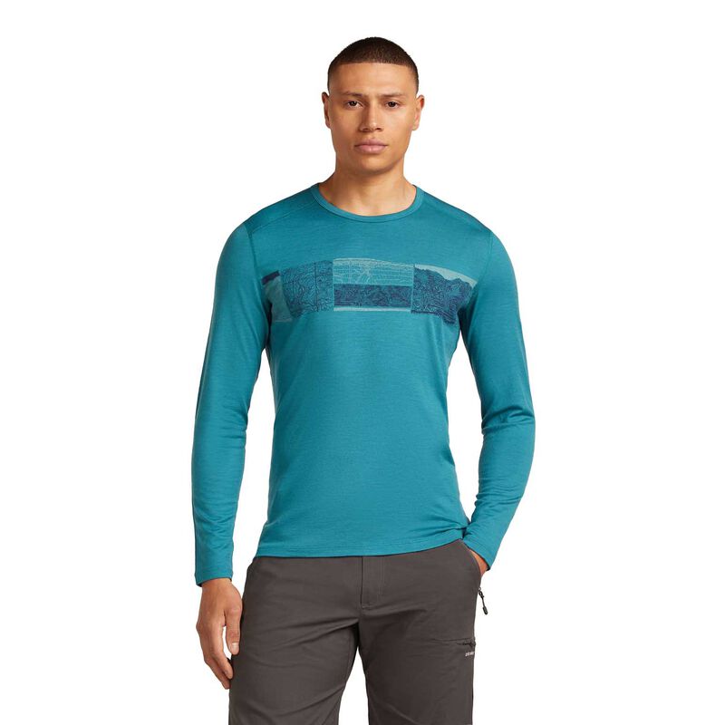 Icebreaker M Merino 200 Oasis LS Crewe Elevation Line image number 0