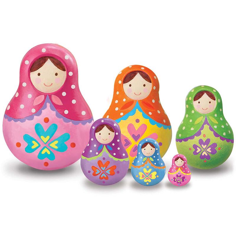Voodle Paint You Own Trinket Box - Russian Dolls image number 1