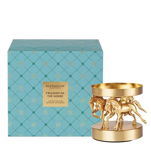 Glasshouse Fragrances Freedom of The Horse Metal Candle Holder