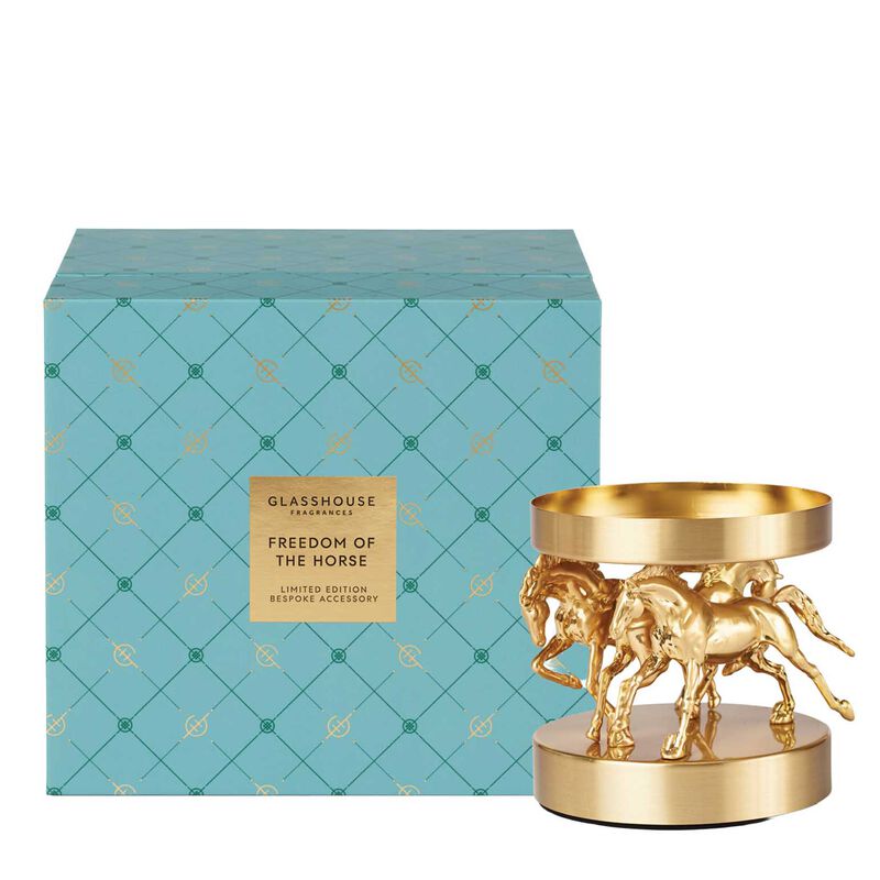 Glasshouse Fragrances Freedom of The Horse Metal Candle Holder image number 0