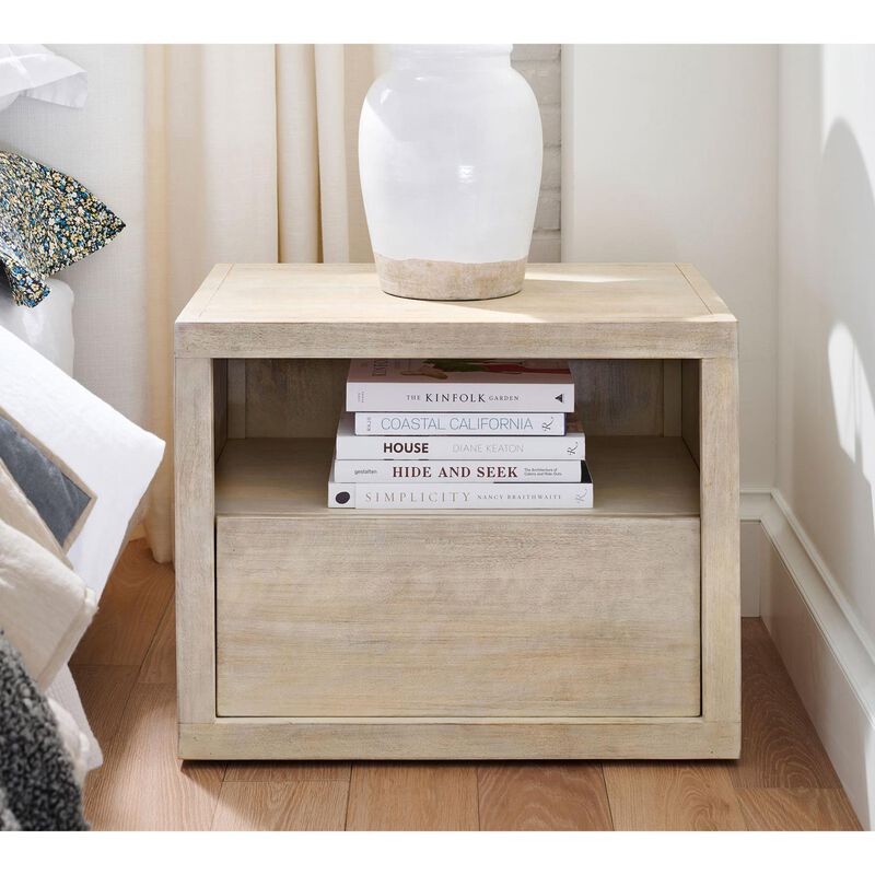 Pottery Barn Cayman Bedside Table Mango Wood image number 2