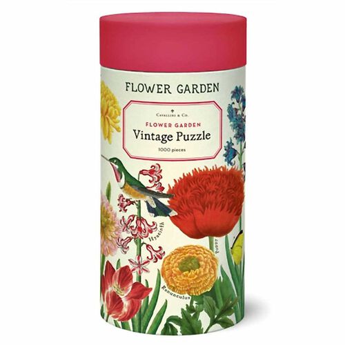 Cavallini Flower Garden 1000 Pce Vintage Puzzle