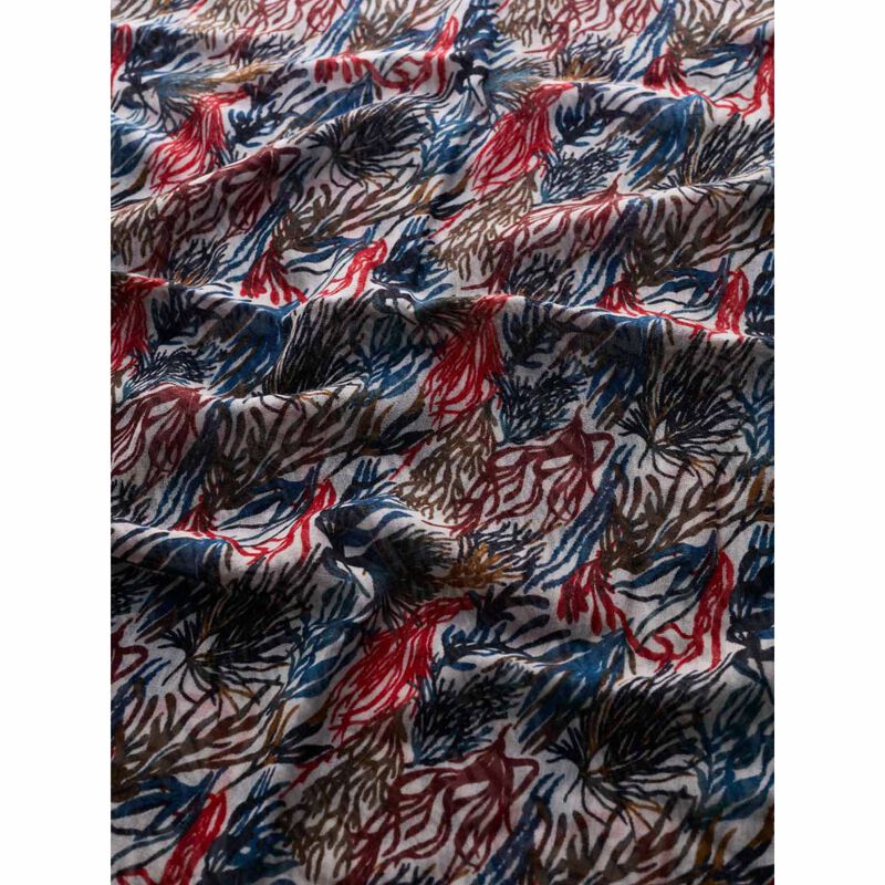 Seasalt Cornwall Pretty Circle Scarf River Kelp Chalk image number 2