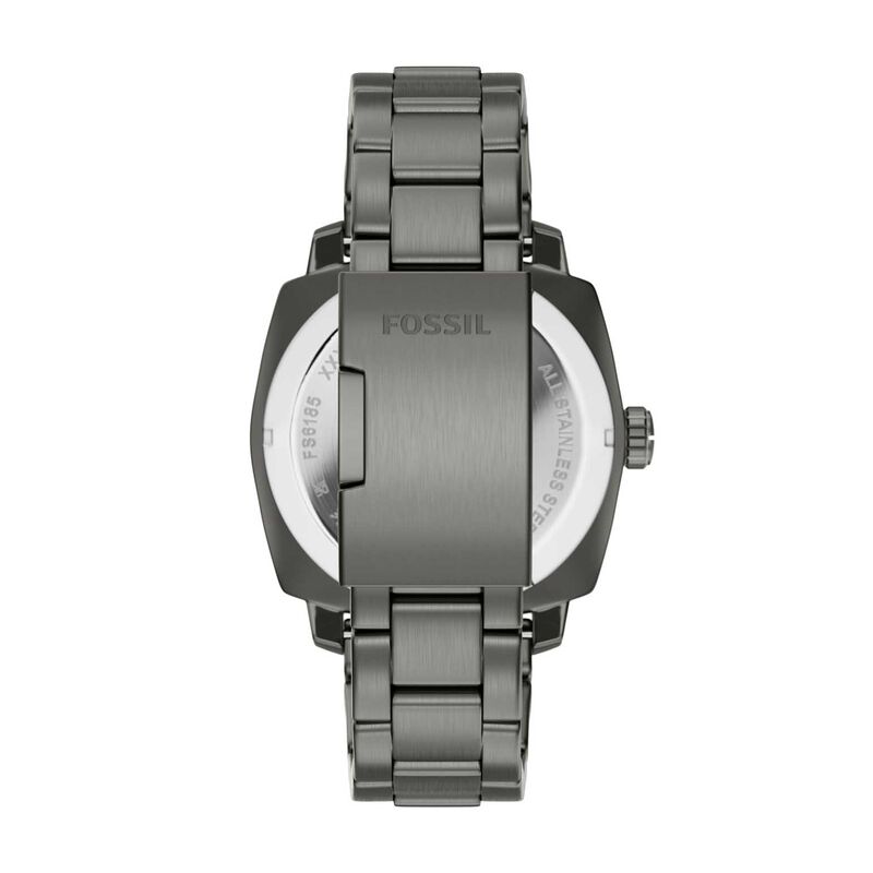 Fossil Machine 41mm Three-Hand Date Smoke Stainless Steel Watch image number 1