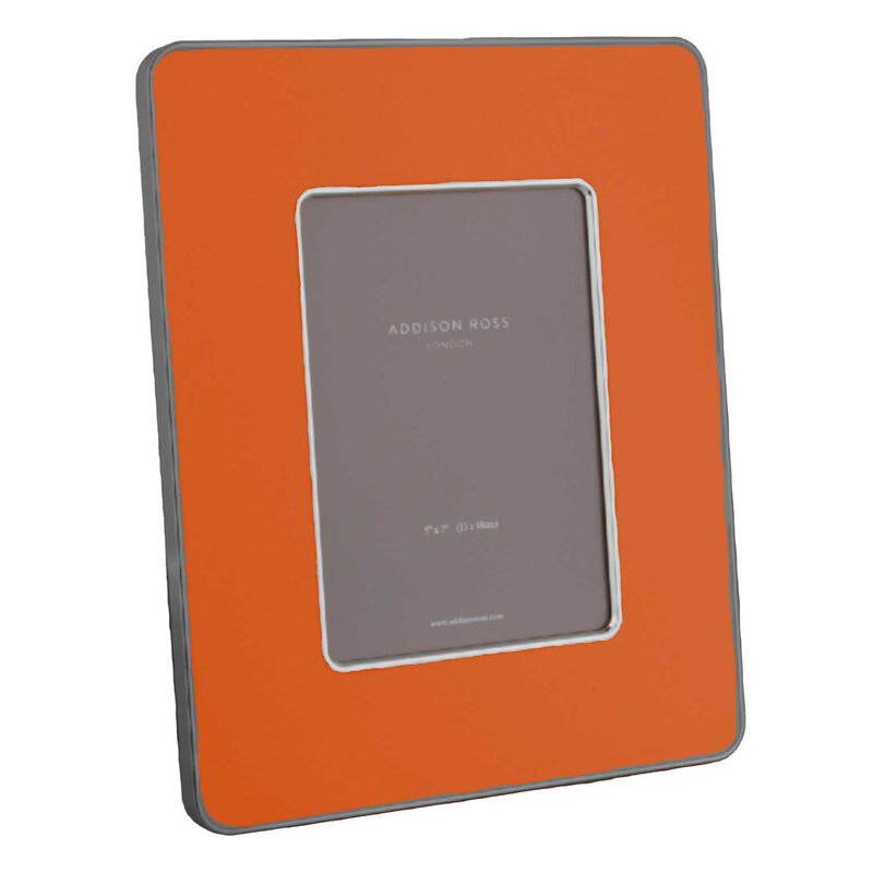 Addison Ross 5x7 Wide Enamel Photo Frame 5cm - Orange image number 0