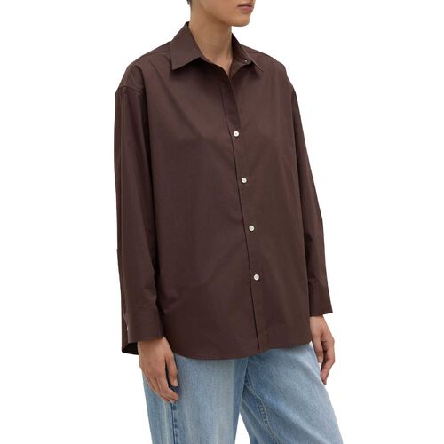 Assembly Label Marigold Poplin Long Sleeve Shirt Ganache