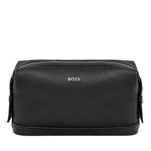 BOSS Classic Grained Black Toiletry Bag
