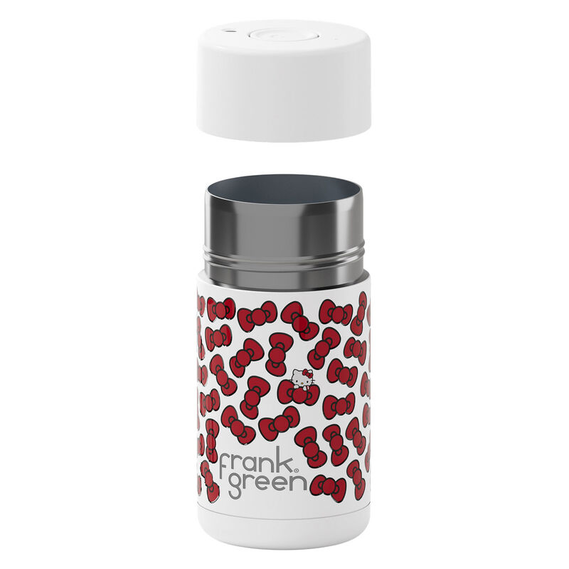 frank green 12oz Reusable Cup Hello Kitty w Push Button Lid (Bow Edition) image number 1