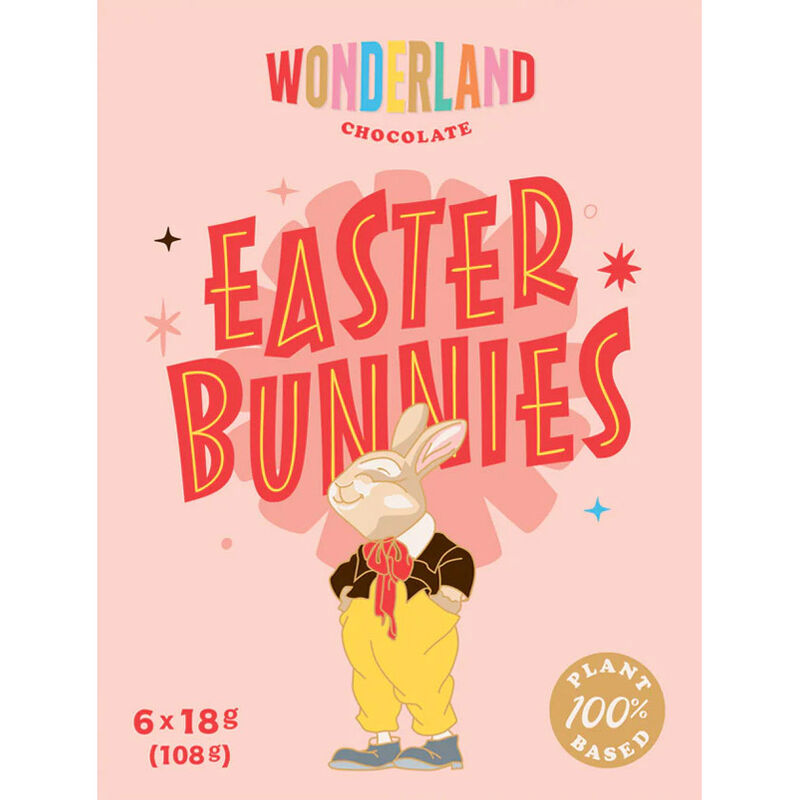 Wonderland Chocolate Easter Bunnies 6 x 18g image number 0
