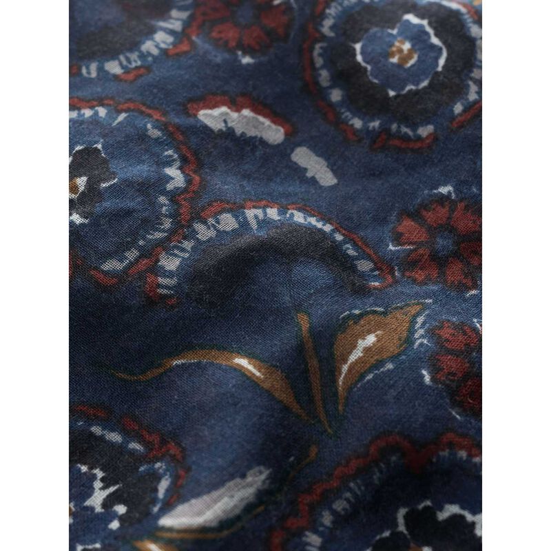 Seasalt Cornwall Pretty Circle Scarf Inked Foliage Onyx image number 2