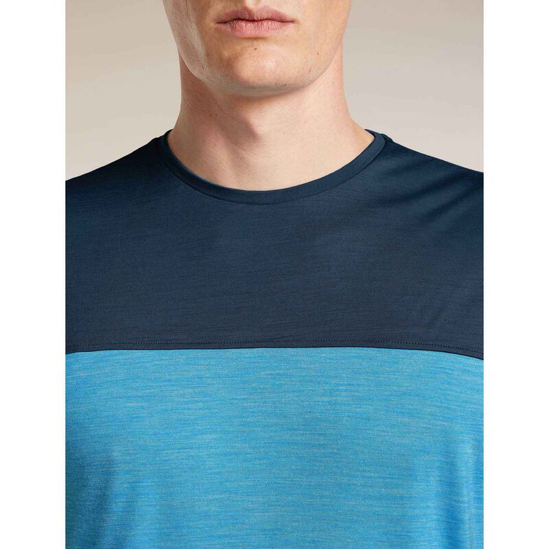 Icebreaker Mens Merino 125 Cool-Lite Sphere III SS Tee Colour Block image number 2