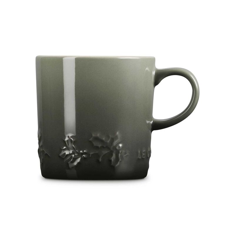 Le Creuset Mug 350ml Holly Relief - Thyme image number 2