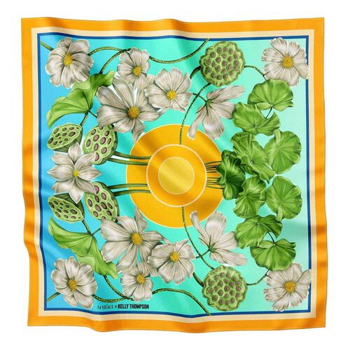 Artifact x Kelly Thompson Glade Square Silk Scarf