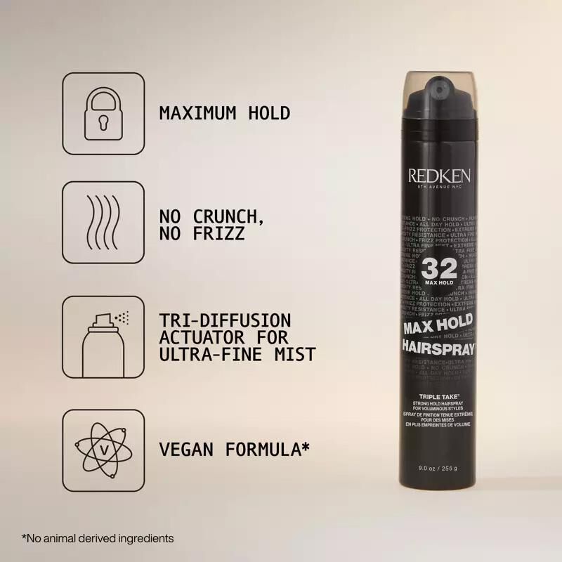 Redken Max Hold Hairspray Triple Take 32 image number 2