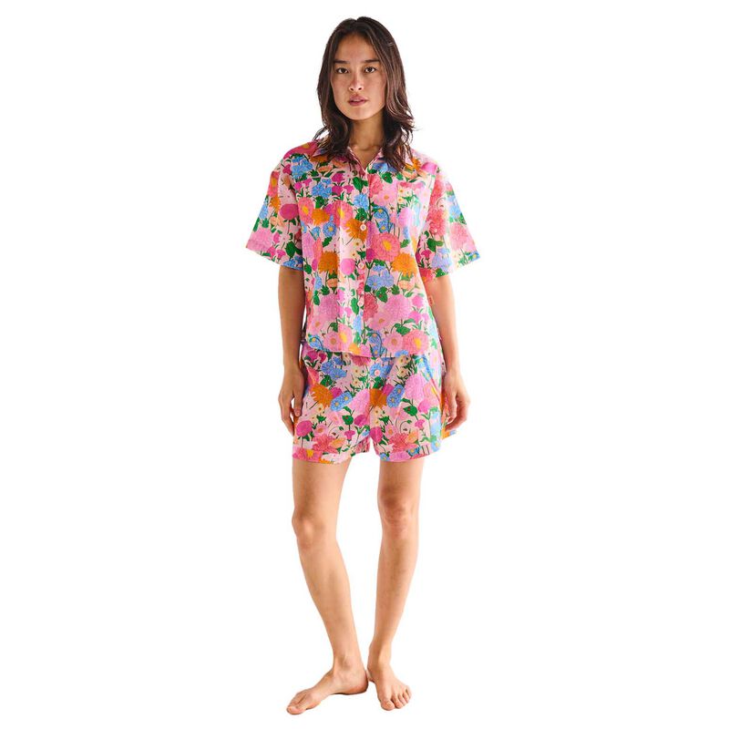 Kip&Co Follow The Sun Adult Organic Cotton SS T-Shirt & Shorts Pyjama Set image number 0