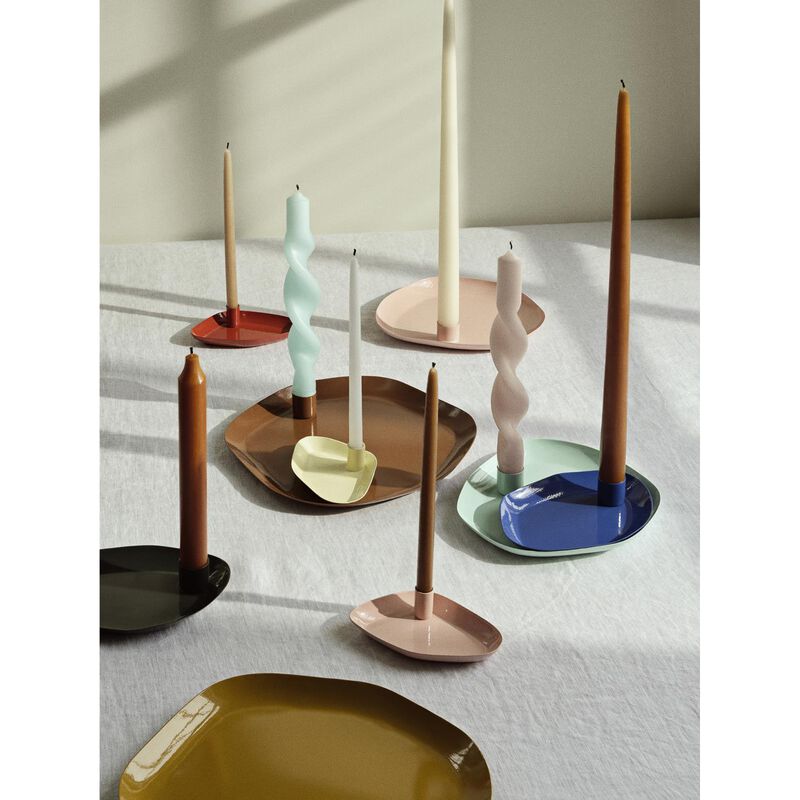 Broste Mie Mini Candleplate - Brown image number 1