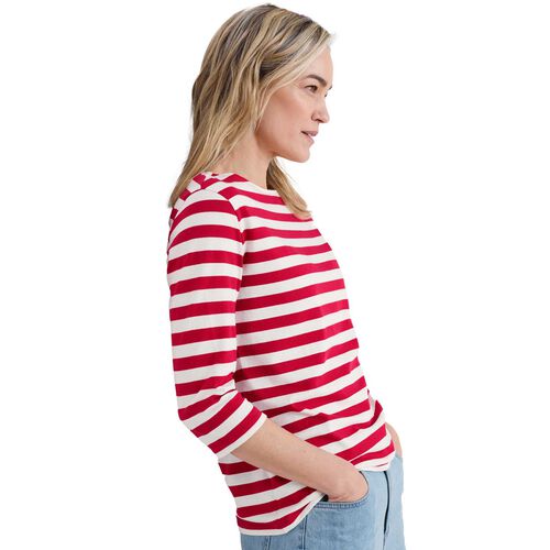 Seasalt Cornwall Sailor Top Scallion Scarlet