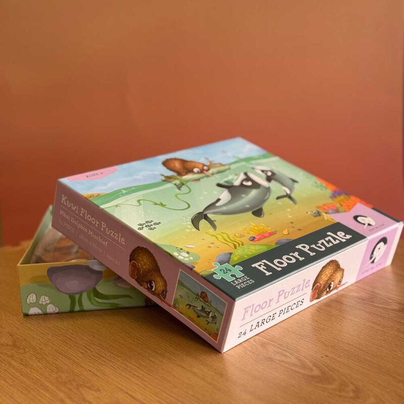 Tikitibu Puzzle - Maui Dolphin Mischief - 24 Piece image number 3