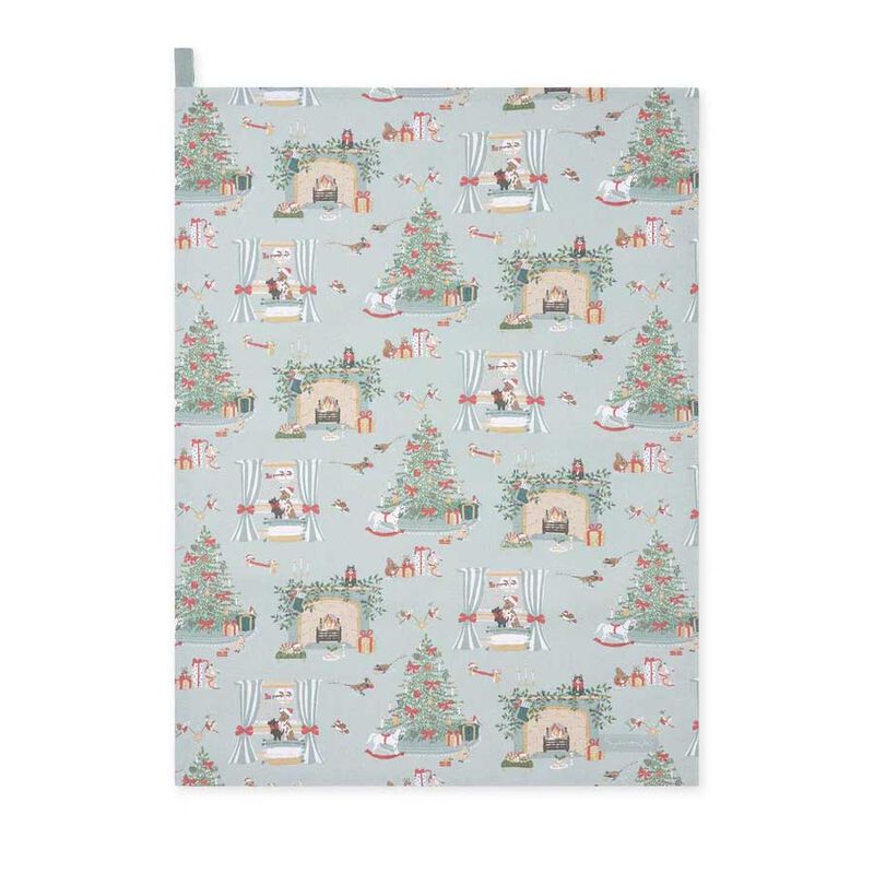 Sophie Allport Cosy Christmas Tea Towel image number 0
