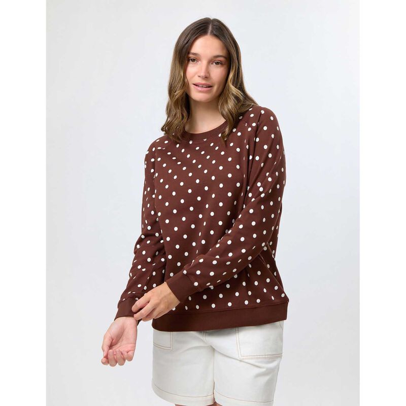 Stella + Gemma Classic Sweatshirt Chocolate Spot image number 3