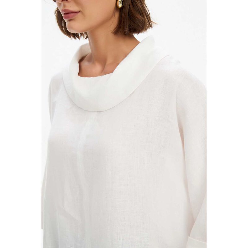 TIRELLI Funnel Neck Boxy Top image number 14
