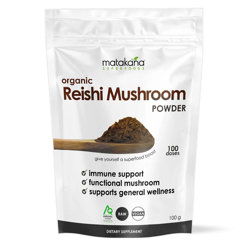 Matakana Superfoods Reishi Mushroom Organic Powder 100g image number 0