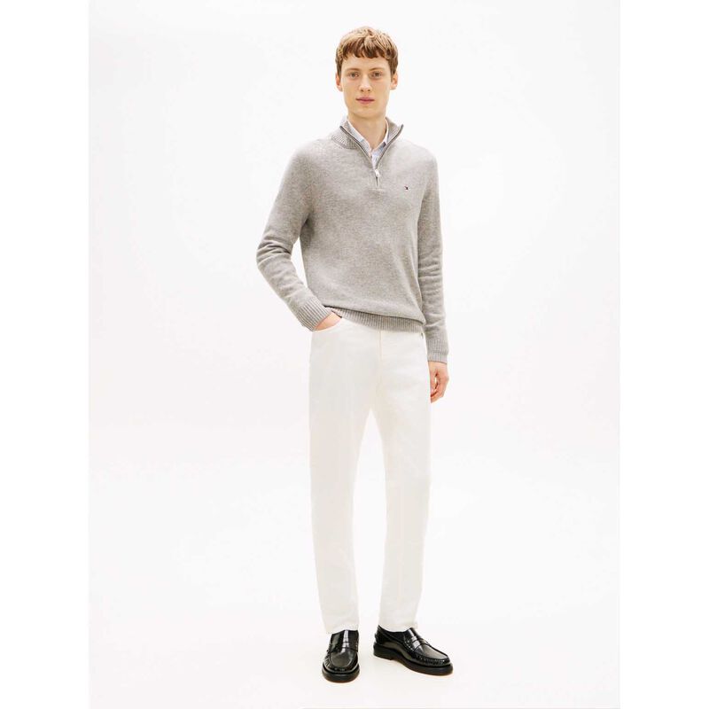 Tommy Hilfiger Pure Lambswool Half-Zip Jumper image number 3