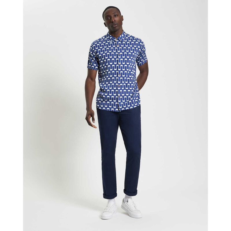 Ben Sherman Jazz Print Short Sleeve Shirt image number 3