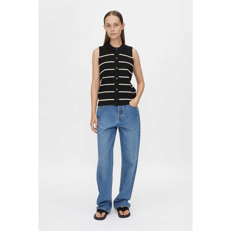 Camilla and Marc Gale Button Up Sleeveless Cardigan image number 3