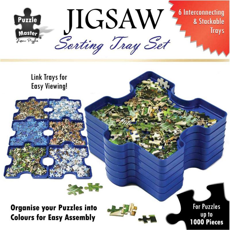 Puzzle Master Premium Jigsaw Puzzle Sorter Tray Set image number 1