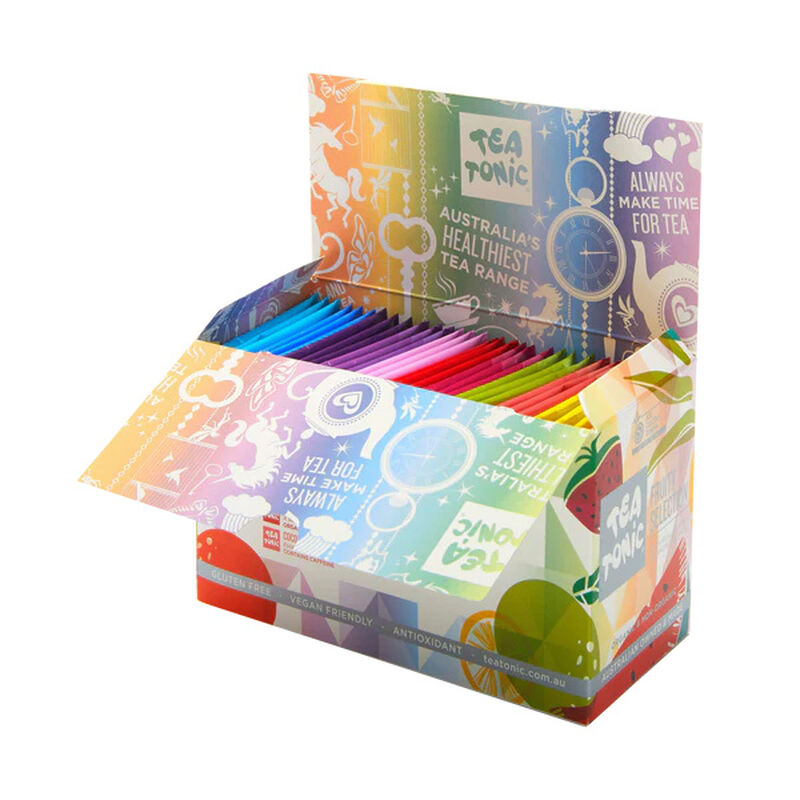 Tea Tonic Fruity Tea Selection Sampler Box - 30 Teabags image number 1