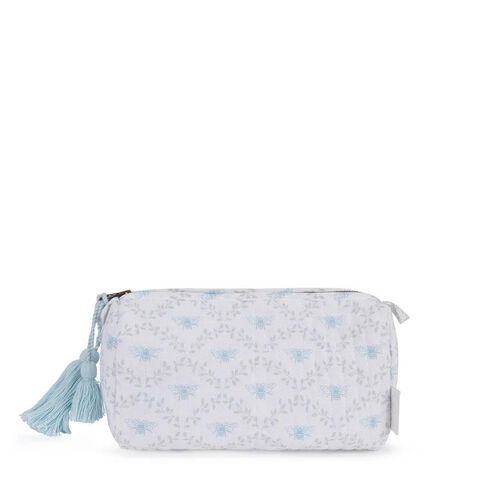 Sophie Allport Wash Bag Quilted Cotton Small - Bees & Leaves