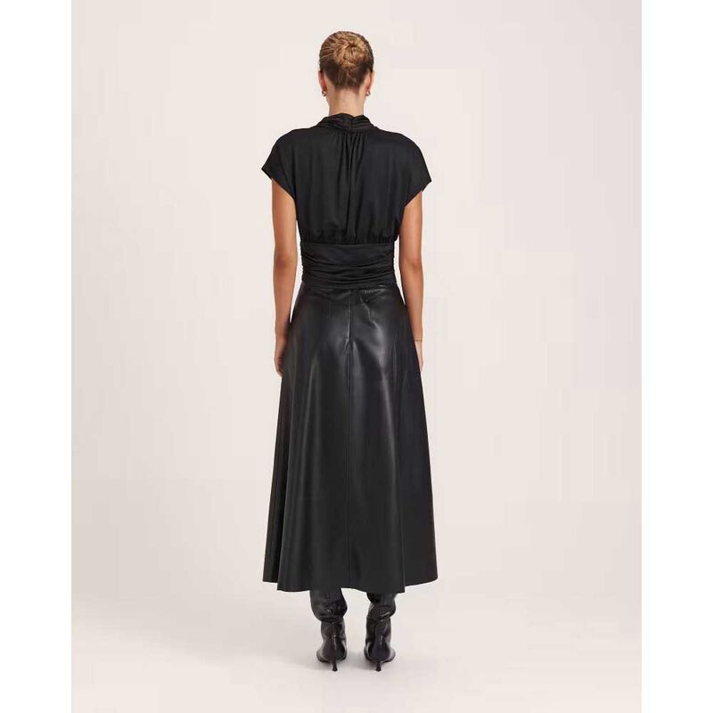 SABA Viv Faux Leather Flared Skirt image number 1