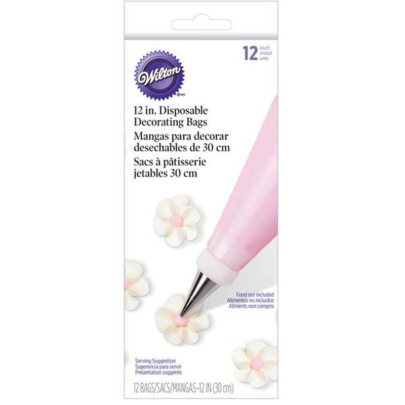 Wilton 12" Disposable Decorating Bags 12 Pack image number 0