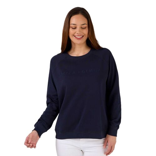 Stella + Gemma Classic Sweater Logo Navy