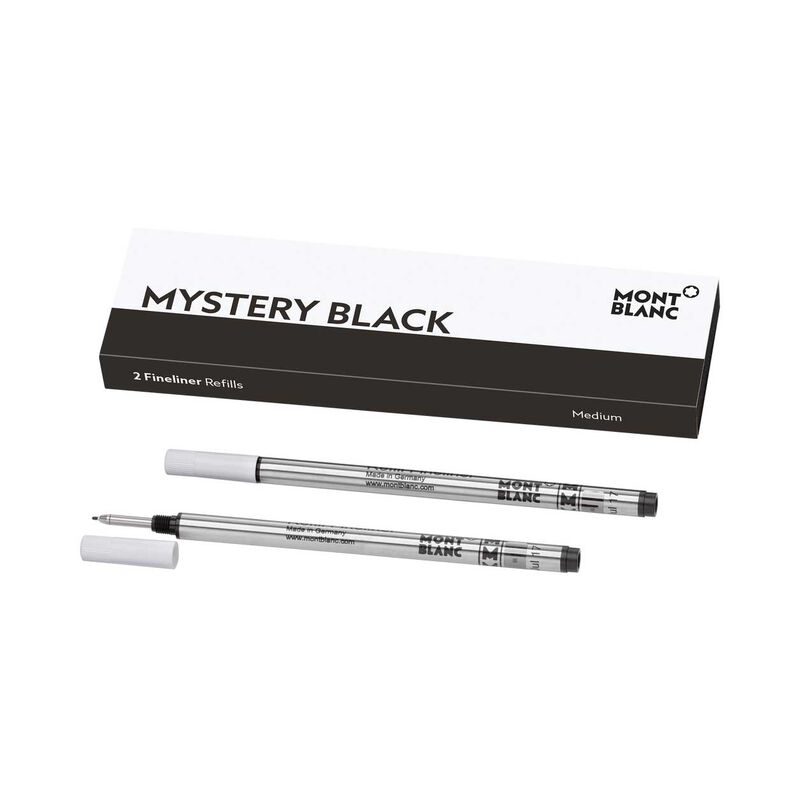 Montblanc Broad Fineliner Refills Mystery Black - 2 pack image number 0
