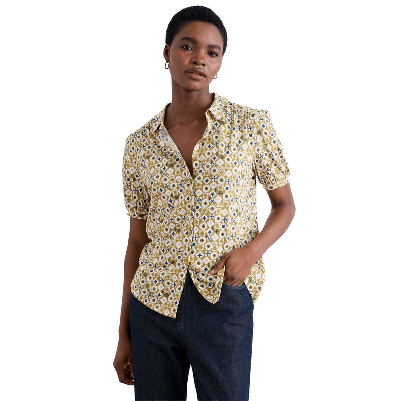 Seasalt Cornwall Embrace Shirt Potters Marks Pear image number 0