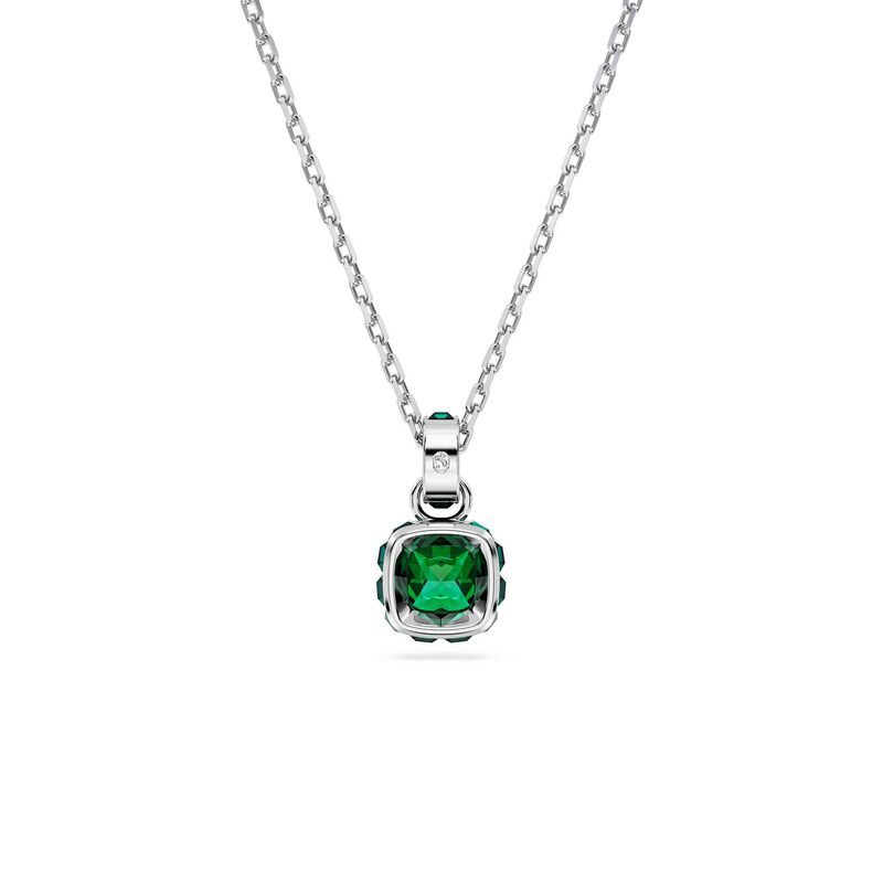 Swarovski Birthstone Square Cut Pendant - May Green image number 3