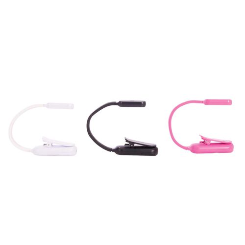 IS Gift Flexi Clip On Rechargeable Book Light - 3 Assorted