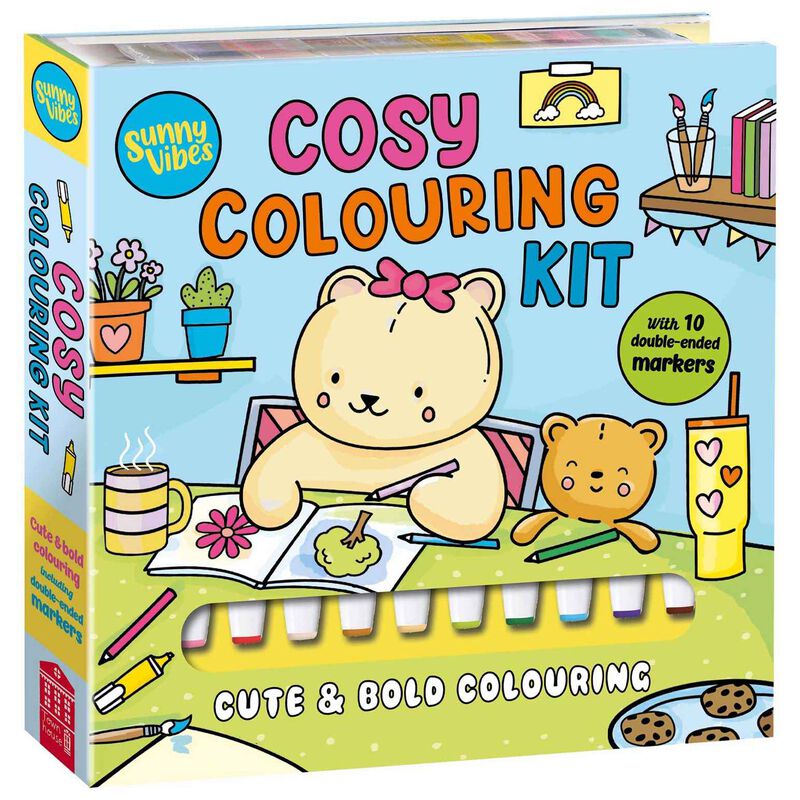 Hinkler&nbsp; Sunny Vibes Cosy Colouring Kit image number 0