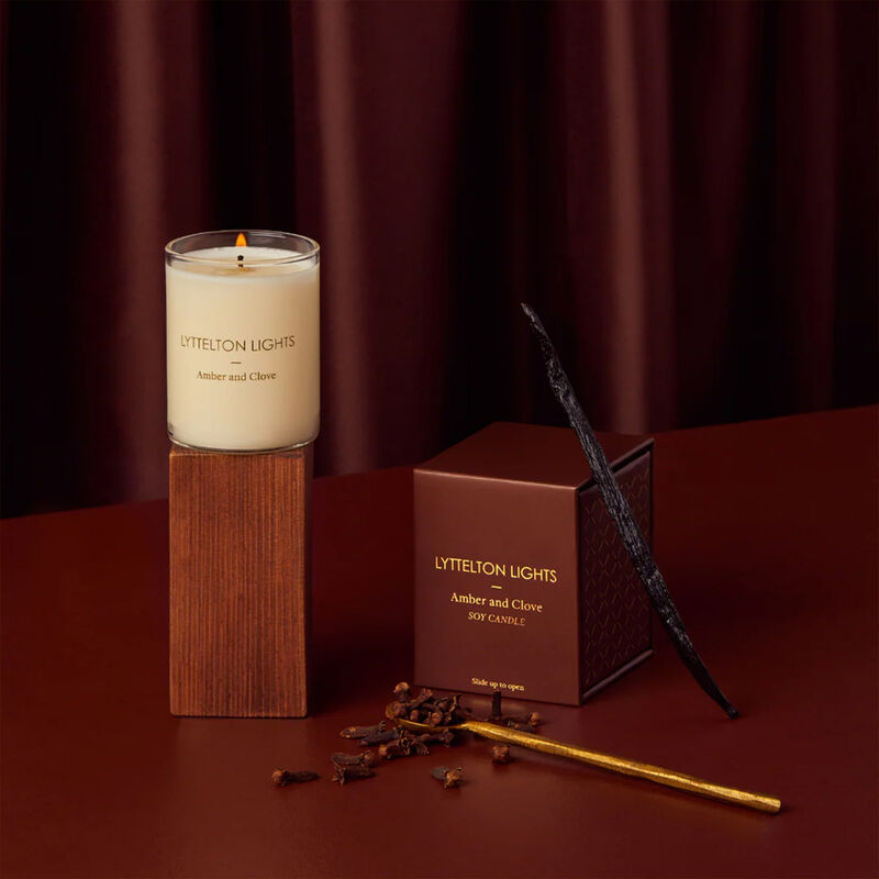 Lyttelton Lights Amber & Clove Candle image number 1