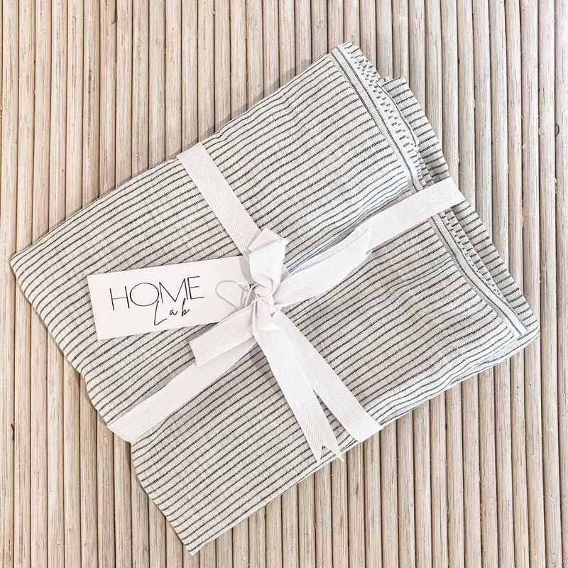 Home Lab 100% French Flax Linen Napkin Set Of 4 image number 0
