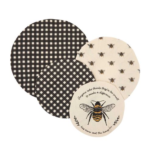 Wallace Cotton Beekeeper Dish Cover Set Of 4