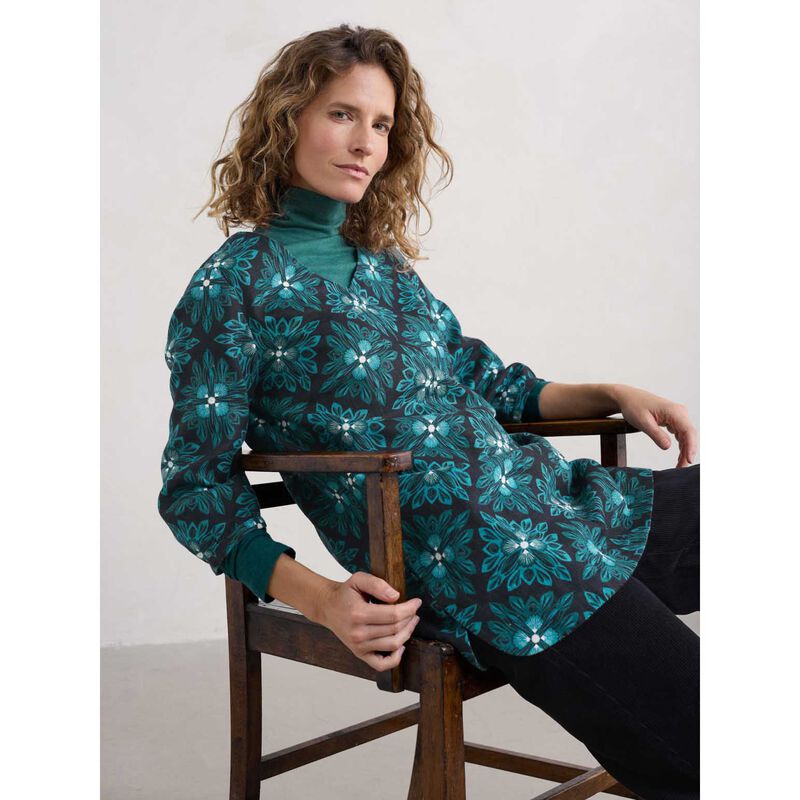 Seasalt Cornwall Loganberry Tunic Cut Glass Onyx image number 3