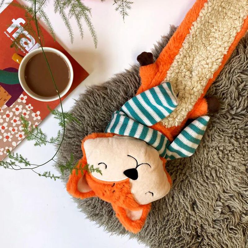 House Of Disaster Secret Garden Long Fox Hot Water Bottle image number 3