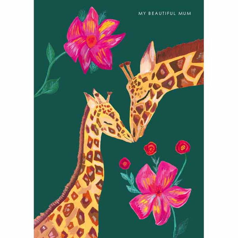 Giraffe Beautiful Mum Card image number 0