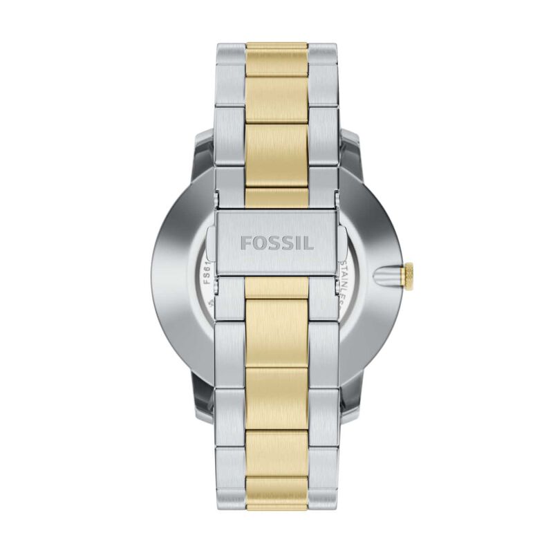 Fossil Minimalist 44mm Three-Hand Two-Tone Stainless Steel Watch image number 1
